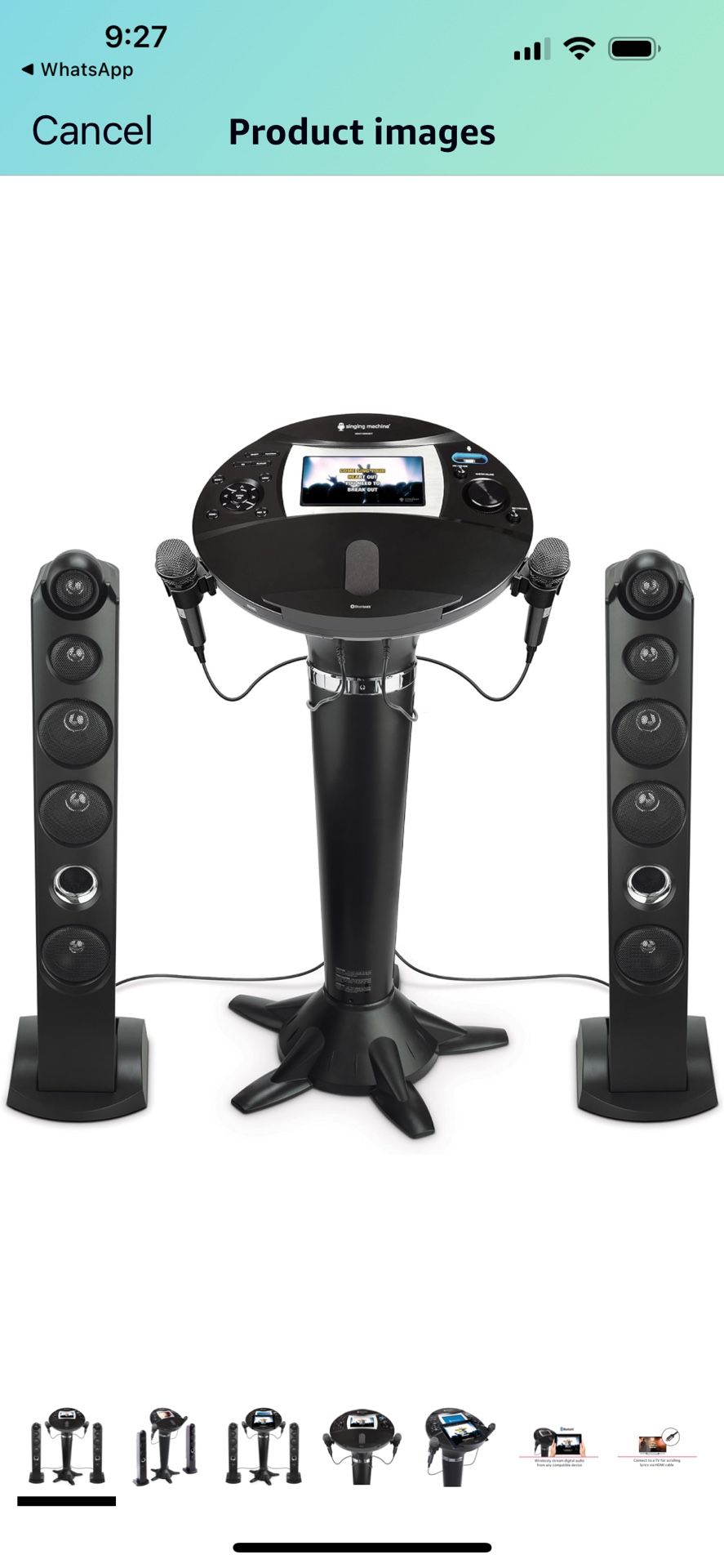 Singing Machine iSM1060BT All-Digital HD Karaoke System with Bluetooth