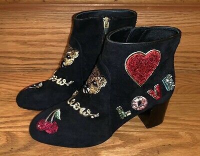 Kate Spade New York Liverpool Cat Suede Black Boots Sz 9
