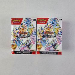 Pokemon TCG Scarlet & Violet Prismatic Evolutions Booster Bundle Lot 2 New Sealed