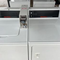 Speed Queen Commercial Washer And Dryer (Located In Menifee)