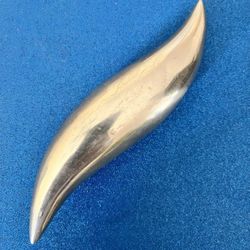 Vintage Stephane Rondel Calisson Sleek Aluminum Ornament 1990s New Zealand 6” ✅FREE SHIPPING 