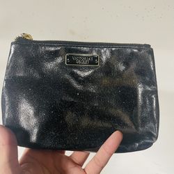 Victoria’s Secret Black Glitter Makeup Bag