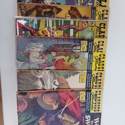 Vintage (7) Comic Books Classics illustrated