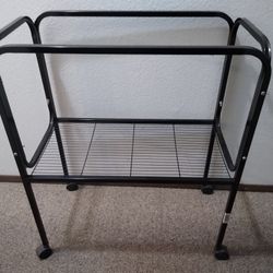 Rolling Bird Cart For Cage
