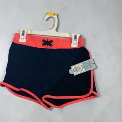 Girls Navy and Coral Athletic Shorts Size S