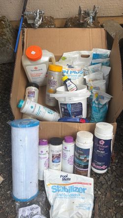 Box / Lot of Pool / Spa / Hot Tub cleaning supplies