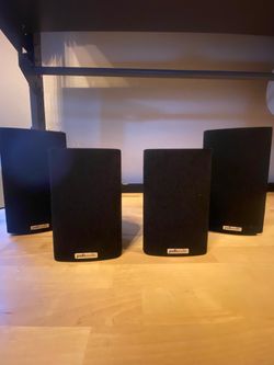 Polk Audio RM8 Surround Sound Speaker Set – 4 Speakers – Tested Working