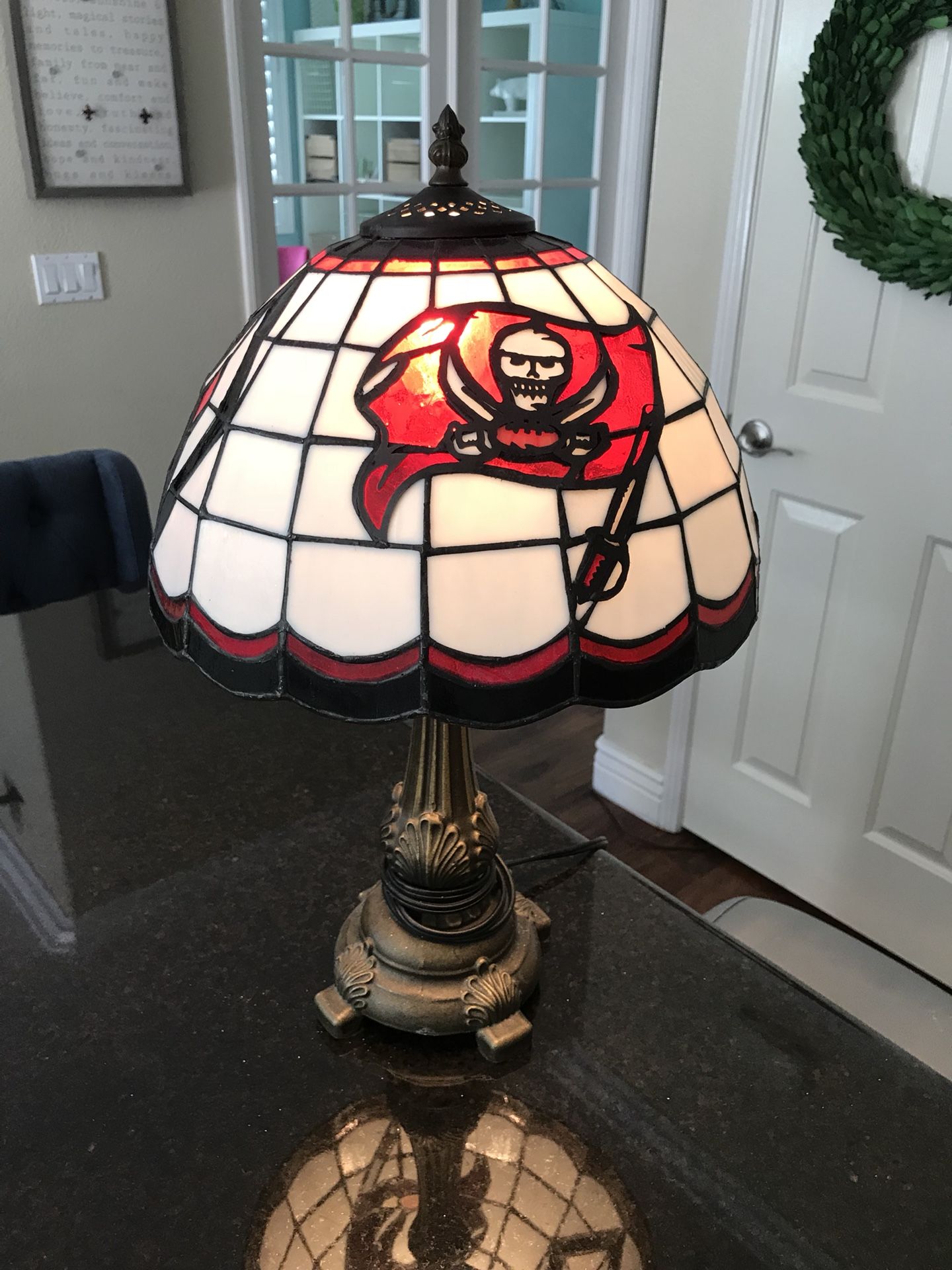 Tampa Bay Buccaneers Tiffany Lamp