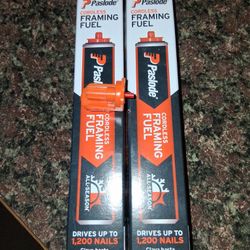 2 Brand New Paslode Fuel Cells And Can Adapter 