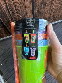 Nightmare before Christmas cups and straws