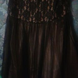 Black and gold dress