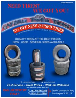 10% Discount Villa Tires