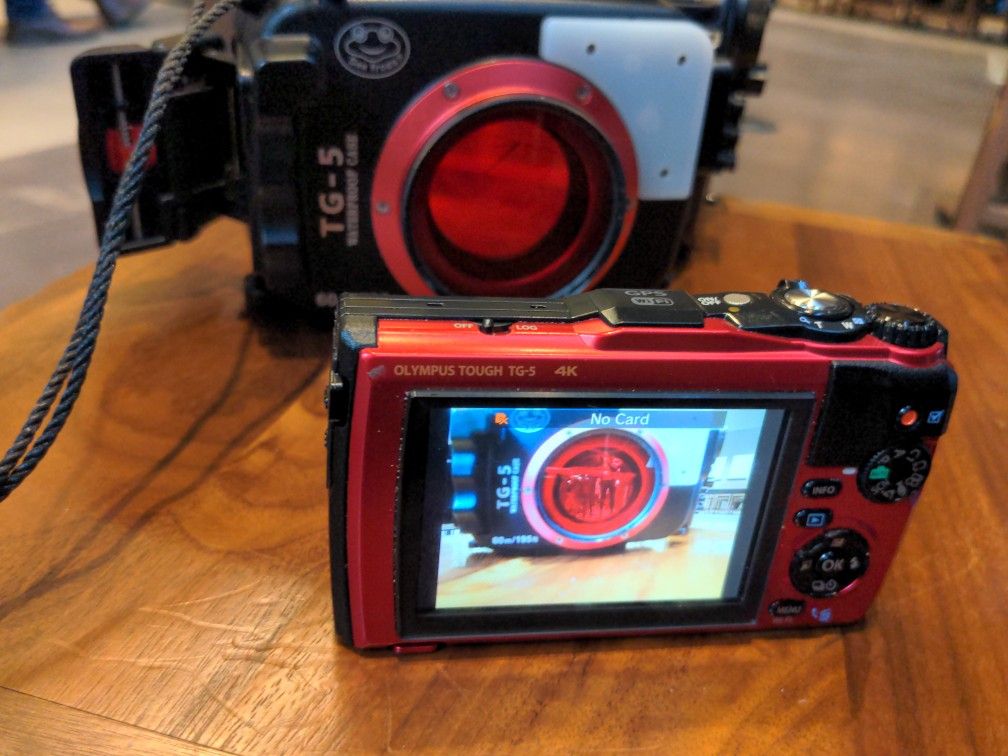 Olympus TG-5 Camera And Housing Underwater