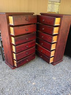 2 SOLID WOOD DRESSERS