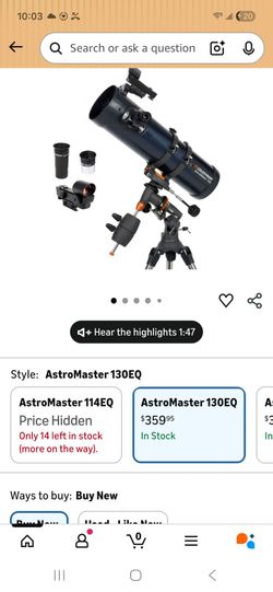 Celestron Astromaster 130 Telescope