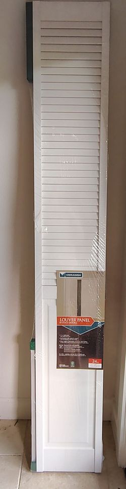 Louvered bifold door - 24" white NEW