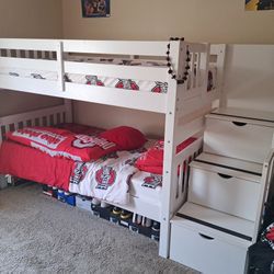 Twin Stairway Bunk Bed