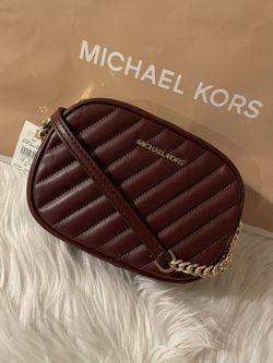 Mk Crossboby Burgundy