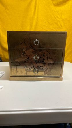 Asian Lacquer Jewelry Box