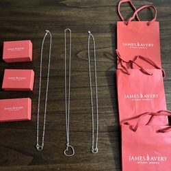 James Avery Changeable Charm Holder Necklace 30”$65 each