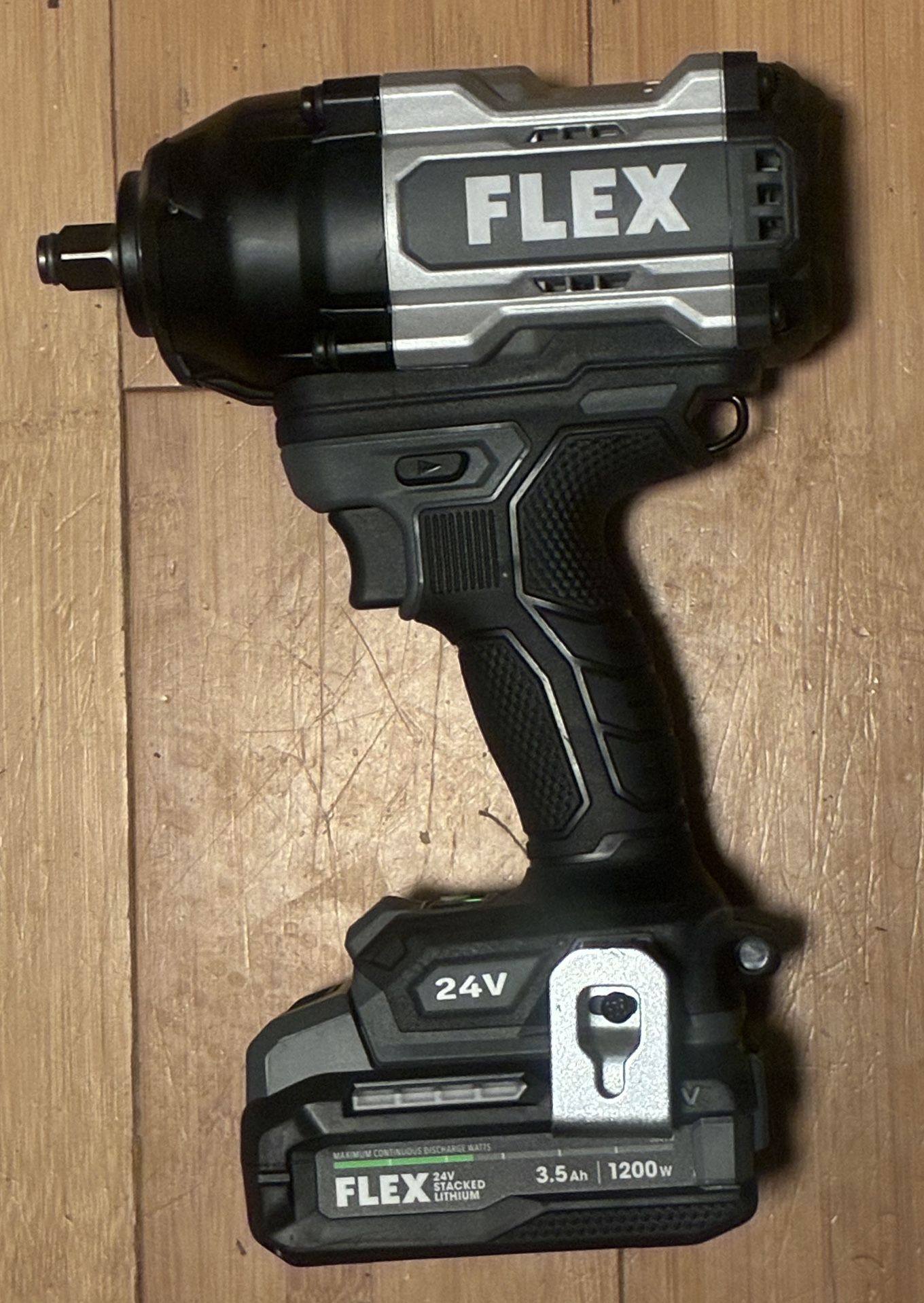 Flex 24v Brushless High Torque 1/2”’Impact Wrench w/ 3.5ah Stacked Lithium Battery