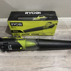 RYOBI 135 MPH 440 CFM 8 Amp Corded Electric Jet Fan Leaf Blower