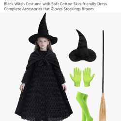 Kids Witch Costume 8-10