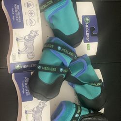 2 Pairs Healers Dog Shoes Size S/M