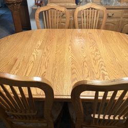 Antique solid wood kitchen table