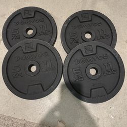 Domyos Cast Iron Weight Training Discs, 4 x 11lbs 