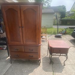 Television Stand And End Table (matching)