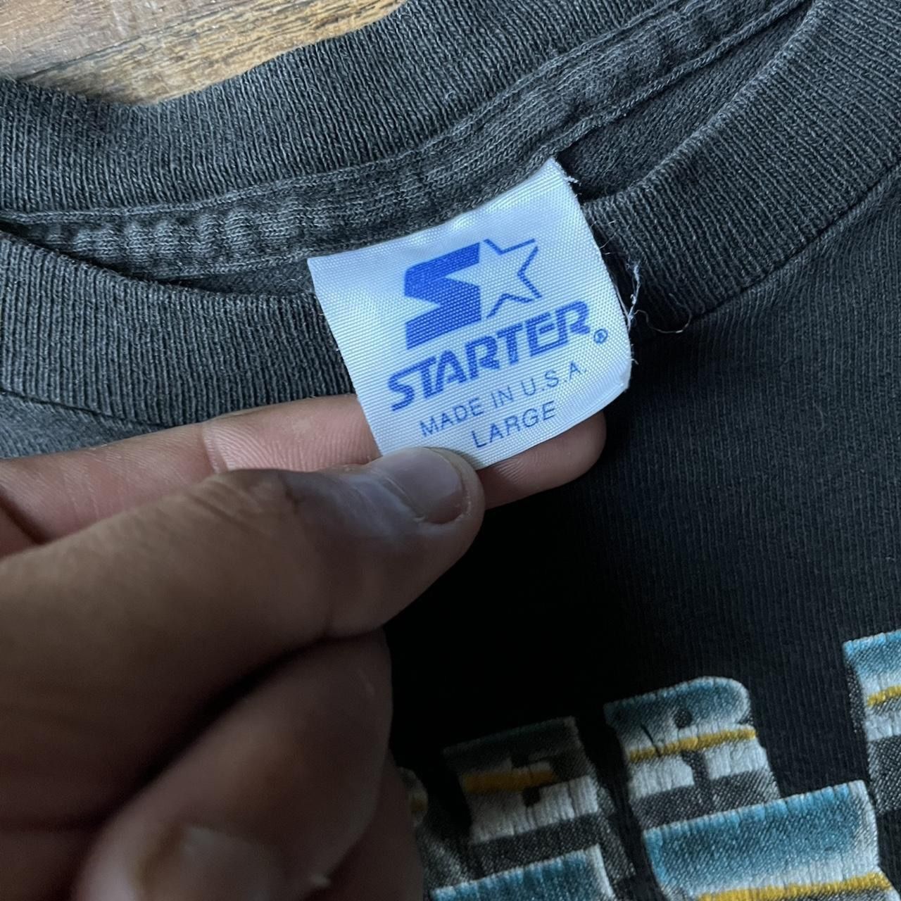 Vintage 90s Football Tshirt: Dallas Cowboys Starter Champions tee black and blue #NFL #Cowboys Single stitch Drop shoulders