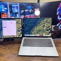 【Like new】MacBook Pro 14” (2023 M2 Pro, 16GB, 500GB+1TB Storage) + Edge Pro Set + Stand | Full Setup