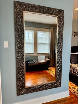 Large wall mounted mirror