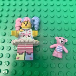 Lego Ninjago Movie N-Pop Girl Minifigure with Pink Teddy Bear #71019