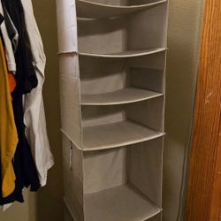 54in x 14in Six Shelf Hanging Closet Organizer