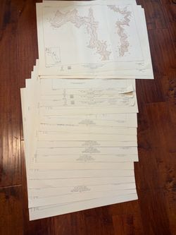 1947-48 USGS Little Colorado River Arizona Maps 20 Sheets 28x22 Dam Sites