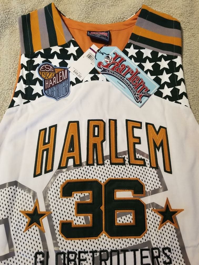 MEADOWLARK LEMON Harlem Globetrotters #36 stiched White Platinum