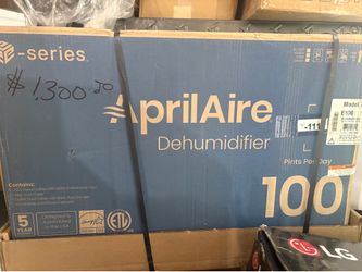 AprilAire E100 100 pt. 5500 sq. ft. Bucketless Dehumidifier in Gray, Whole House, Basement, Crawlspace, Energy Star Store SKU# 1010-502-113