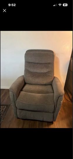Grey Fabric Manual Recliner Chair