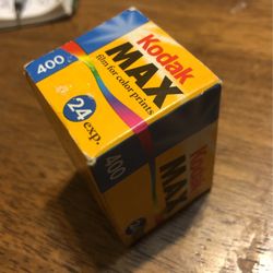 Kodak Max 400 Speed 24 Exp Film For Color Prints