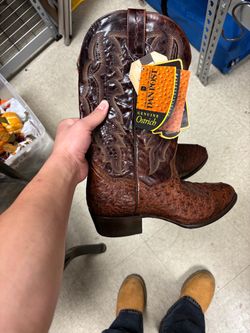 Dan Post Genuine Ostrich Cowboy Boots