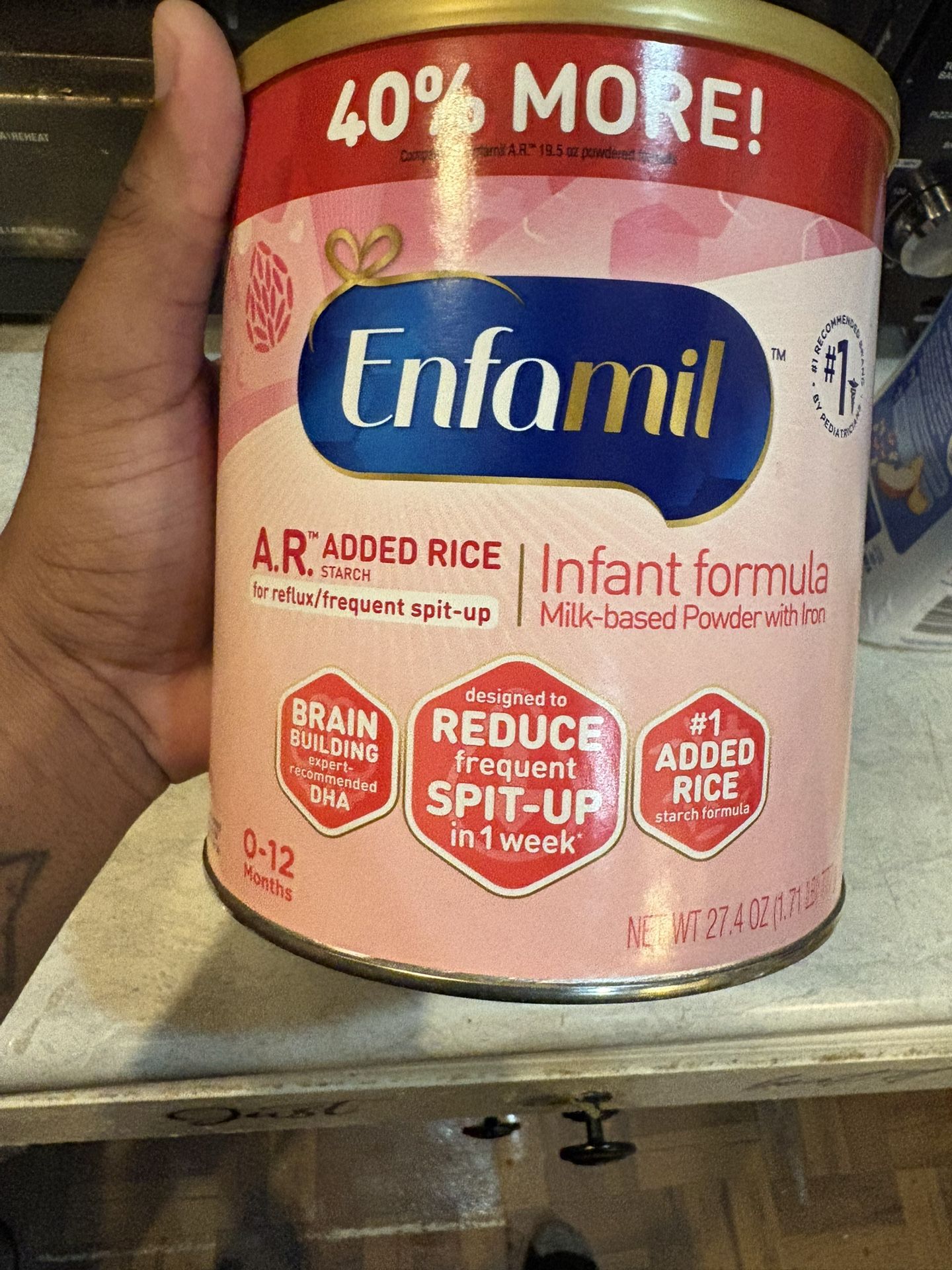 Enfamil A.R 27.4oz (Sealed,New)