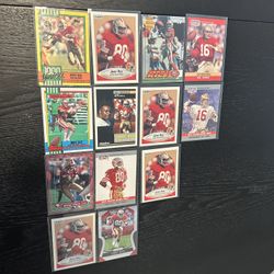 Jerry Rice/NFL football Card Lot 