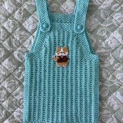 NEW. Knitted bodysuit for a boy 9-12 months 