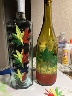 Hand Painted Bottles