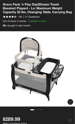 Graco Pack ’n Play Day2Dream Travel Bassinet Playard – Like New