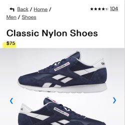 Reebok Classic Nylon Men’s Size 8.5 