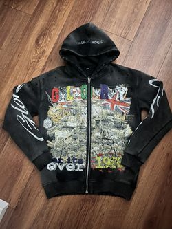 Heavyweight Zip Up Hoodie - Black