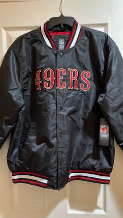 NFL 49ers Black & Red Varsity Jacket